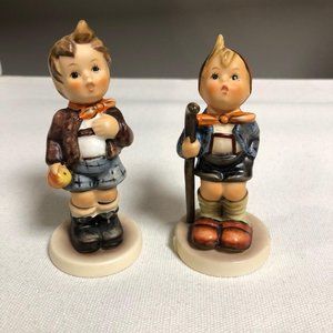 Bundle of 2 Vintage HUMMEL figures - Little Hiker and Cheeky Fellow